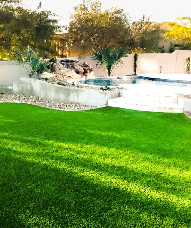 Well landscaped lawn performed by Hawkeye Custom Landscaping
