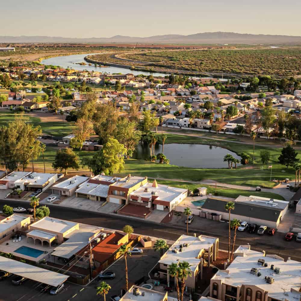 Bullhead City, AZ aerial view