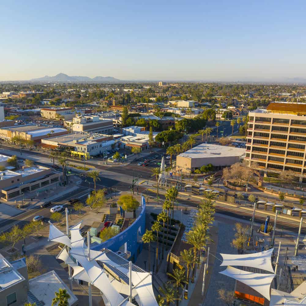 Downtown Mesa, AZ aerial image