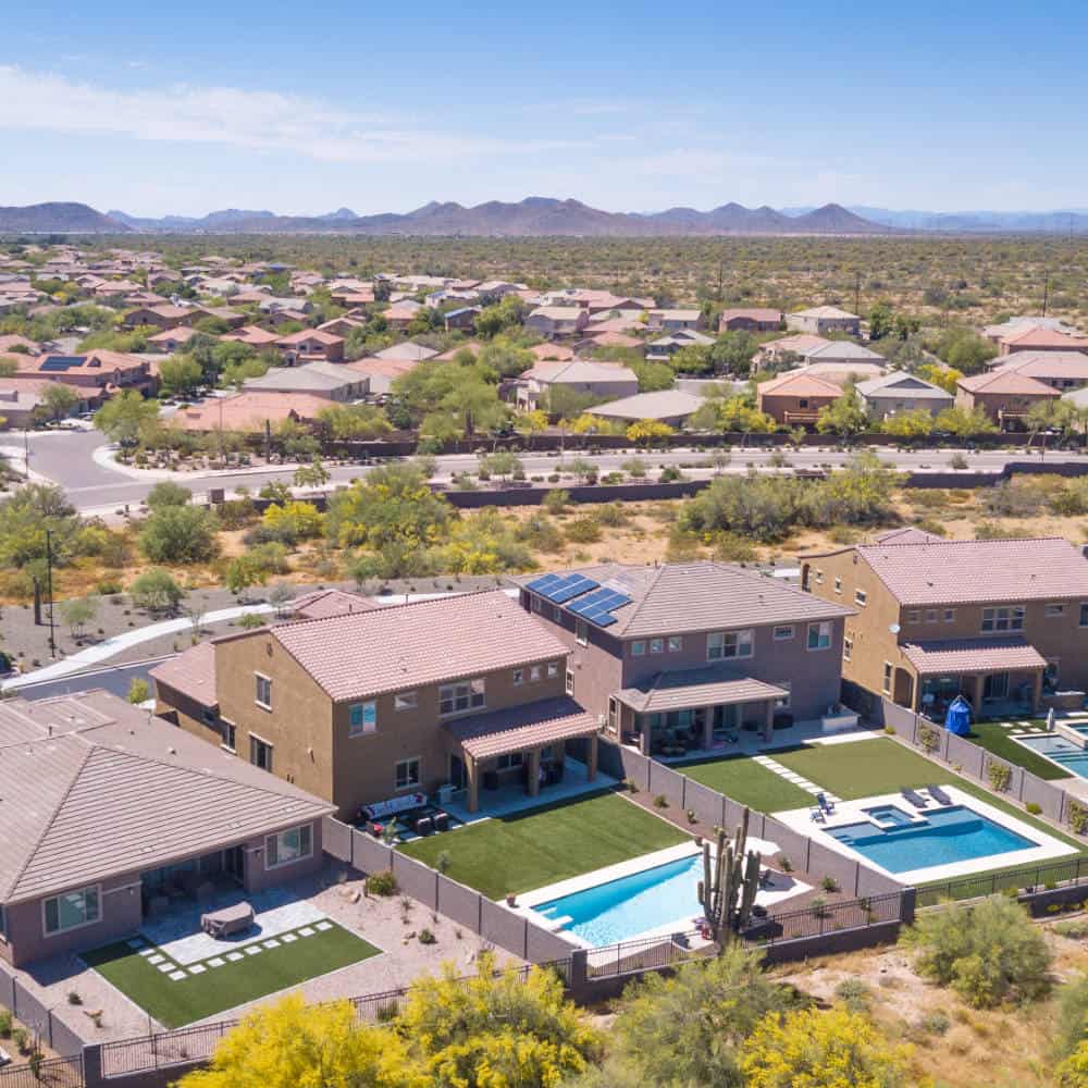 Paradise Valley AZ Aerial View