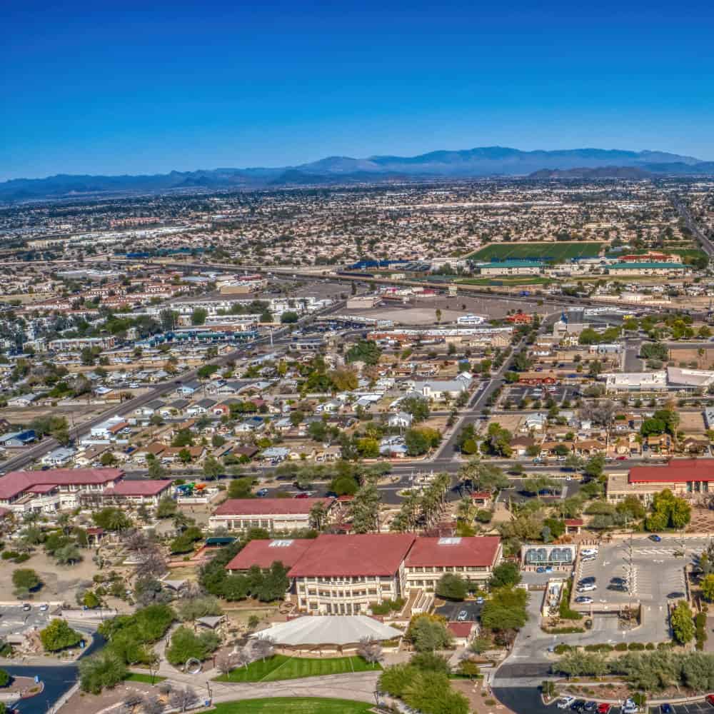 Peoria AZ aerial view image